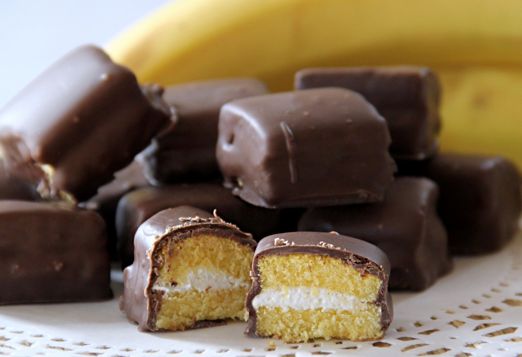 Chocolate covered banana cakes 2
