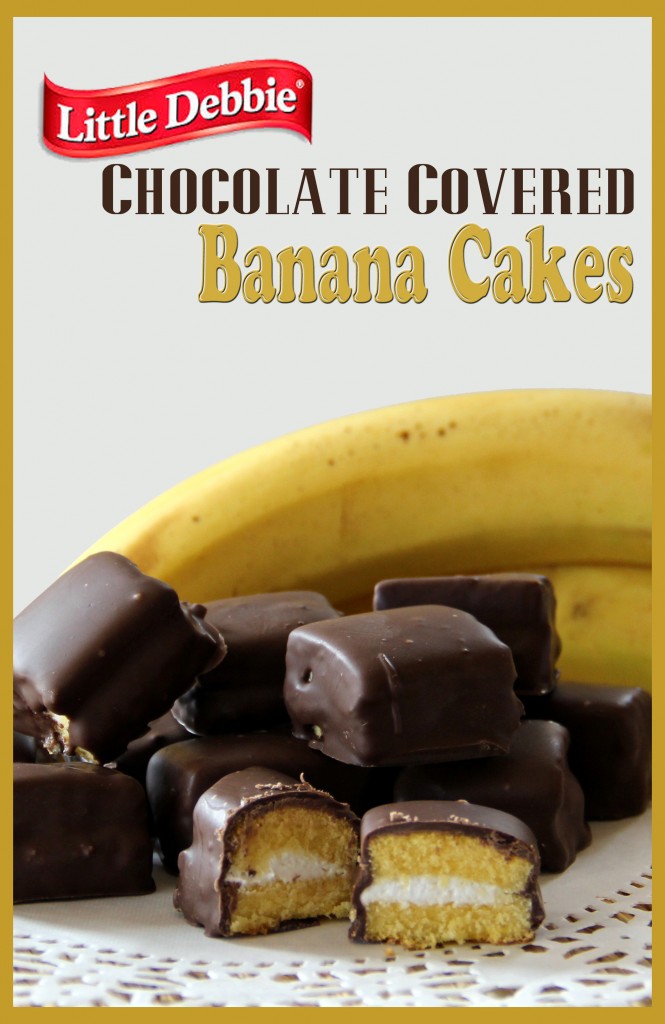 Chocolate covered banana cakes