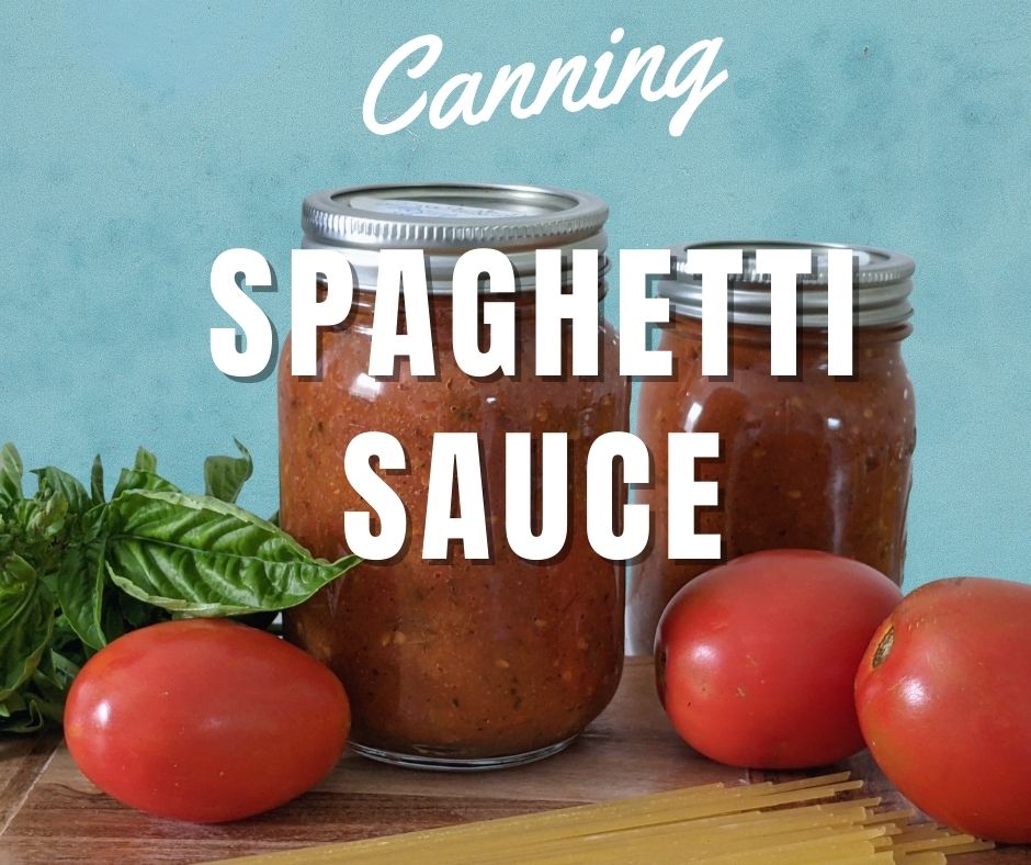 CANNING HOMEMADE PASTA SAUCE