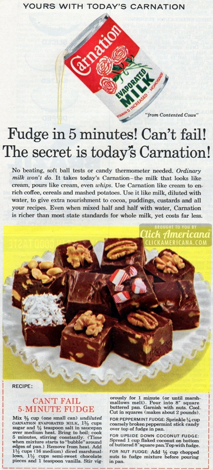 Can’t Fail 5-Minute Fudge – Dec 1961